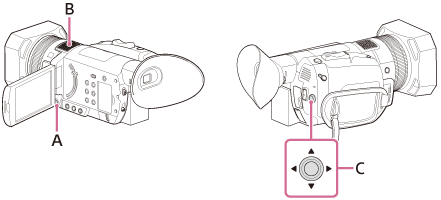 FDR-AX700 | ヘルプガイド | 内蔵マイクで収録する
