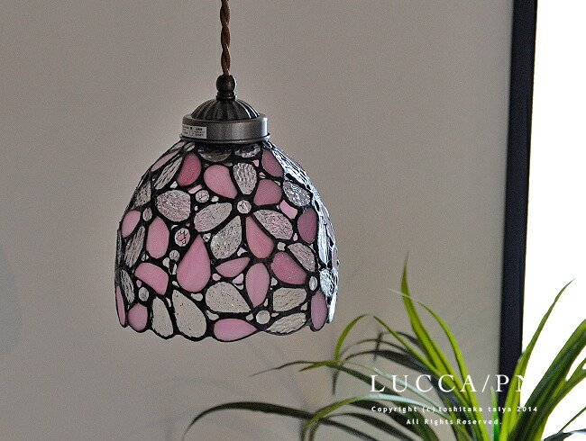 楽天市場】ペンダントライト 1灯 ステンドグラス LED対応 ダイニング用