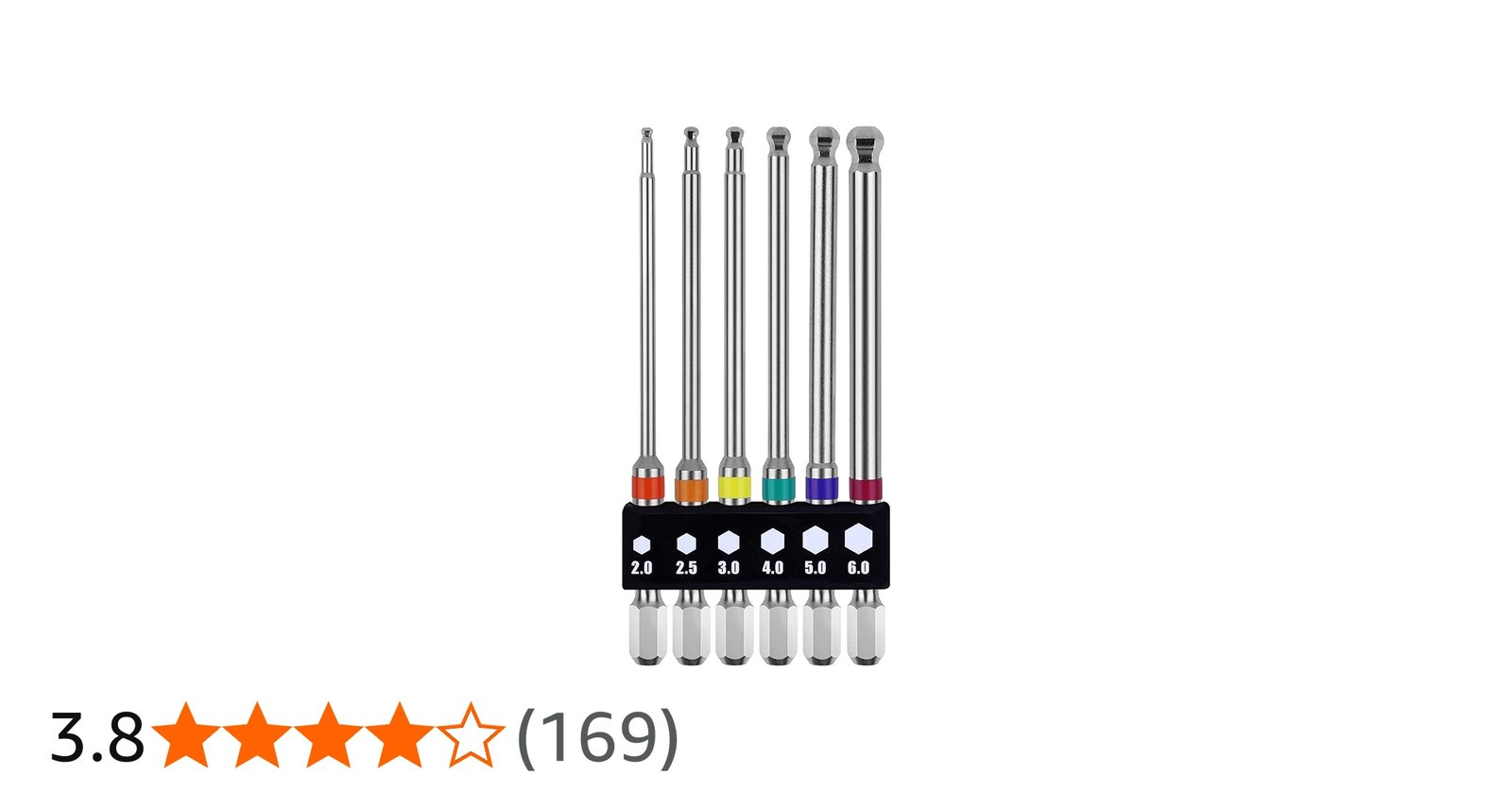 Amazon | OIENNI ボールポイント 六角ビットセット 6本組 100mm 片頭