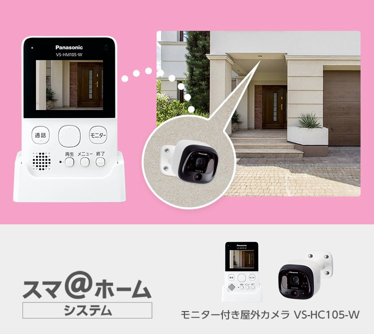 概要 モニター付き屋外カメラ VS-HC105 | ホームネットワーク（ペット
