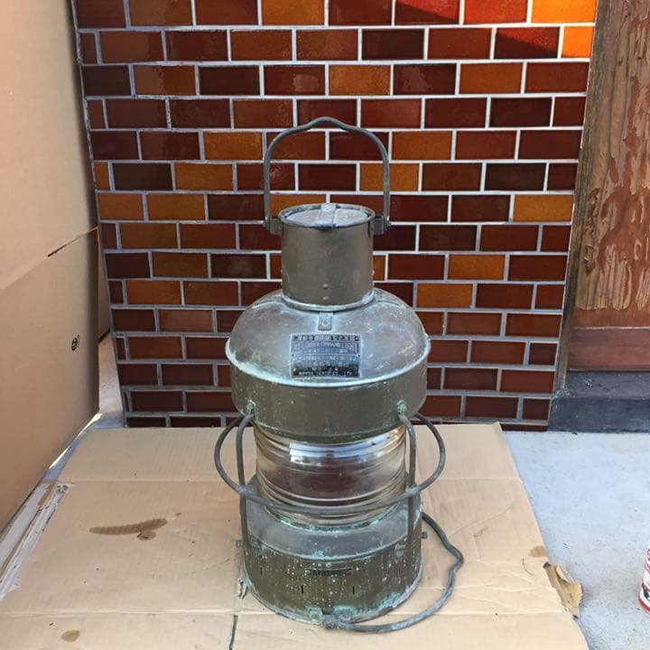 日本船燈株式会社 船舶燈 日本船燈 紅燈油用日船式 第3号  レトロ 日本船燈 紅燈 日船式第3号 昭和41年7月製 - BURN-UPS!