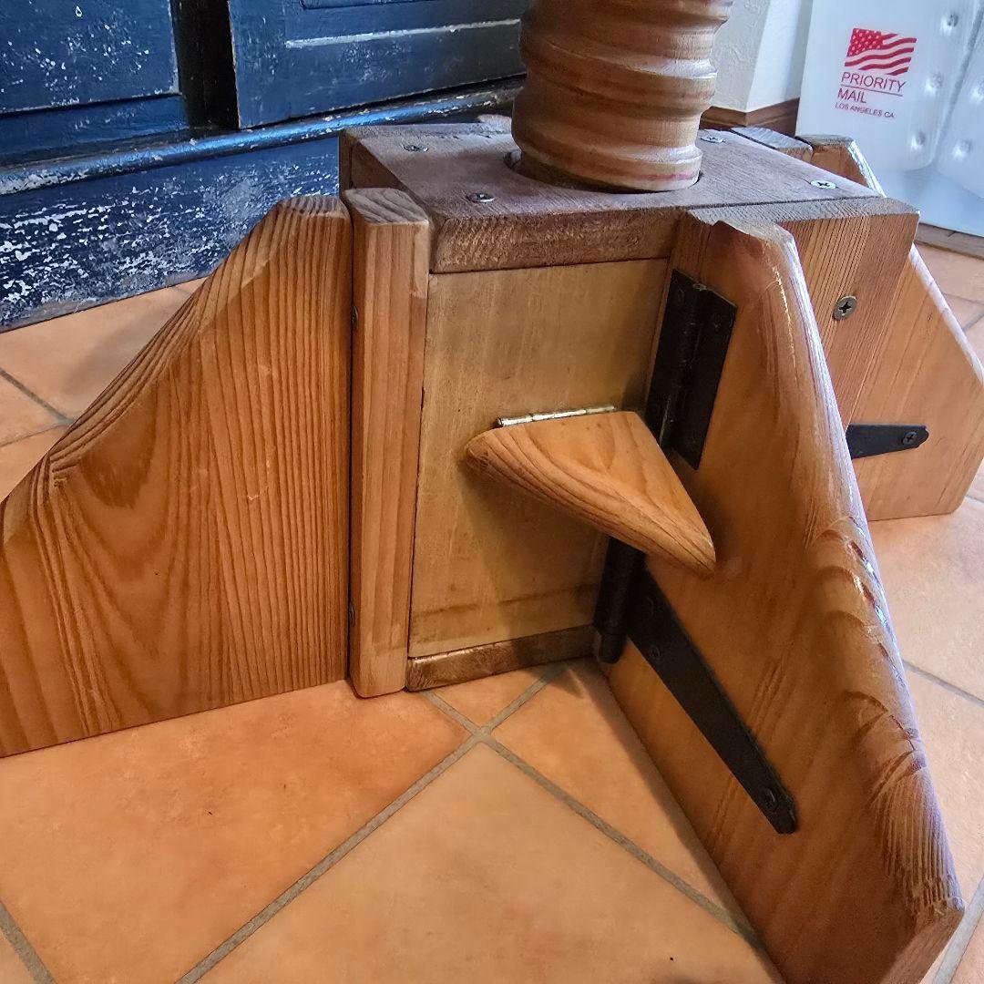 木製 丸イス スツール サイドテーブル 飾り台 古道具 レトロ