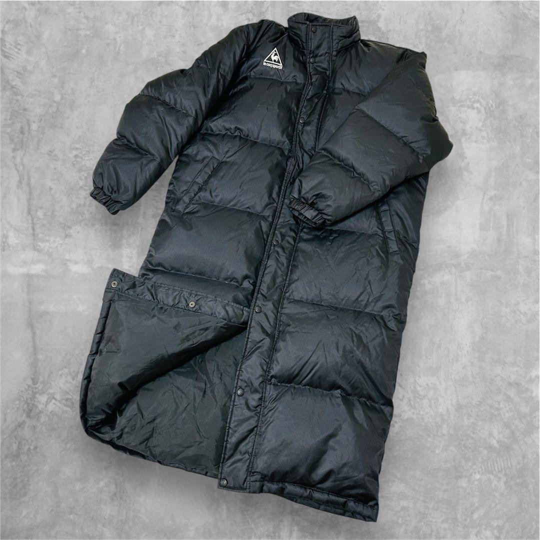 【希少XLサイズ】le coq sportif ベンチコート 黒 肉厚 美品 希少 XL ルコックle coq sportifベンチコート黒 肉厚 - メルカリ