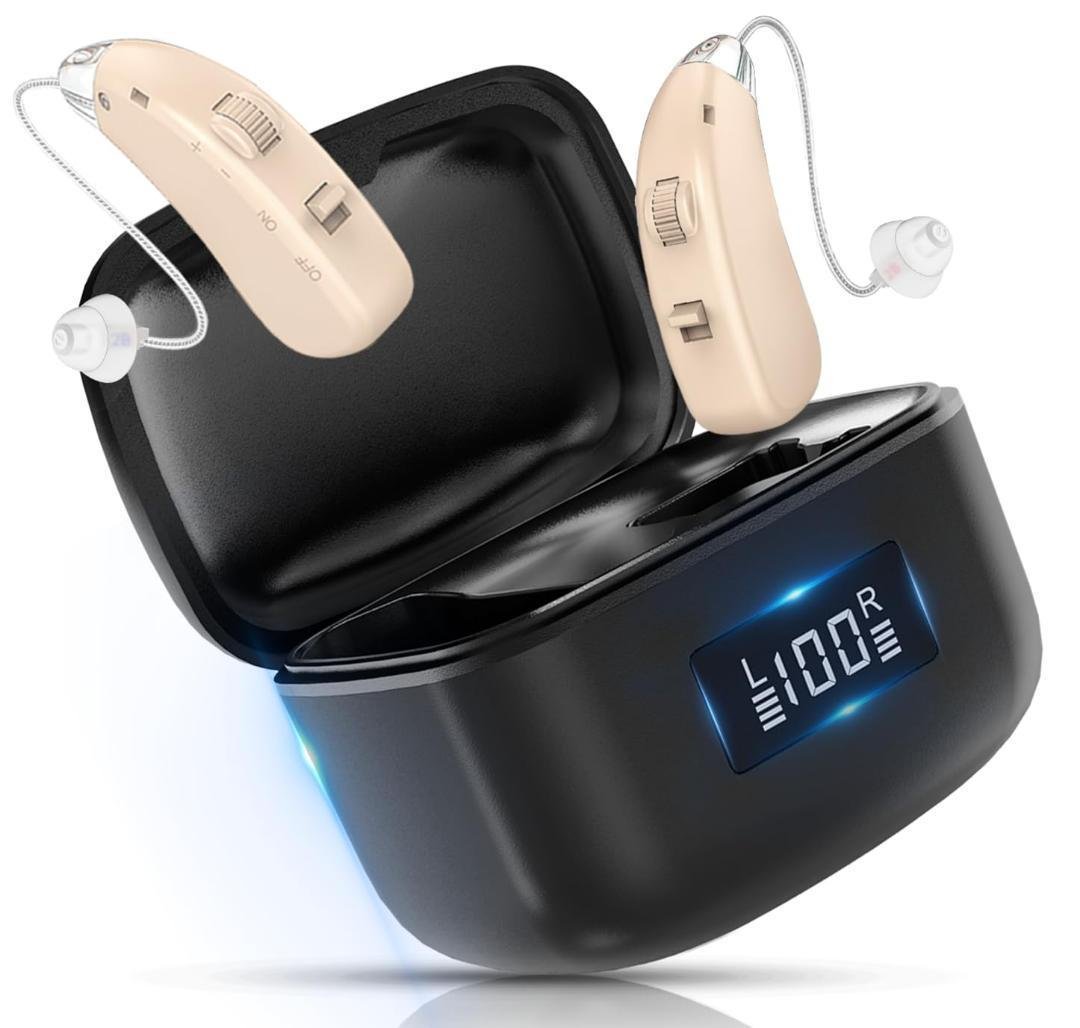 ⭐️集音器 高齢者 耳掛け式 無段階音量調整 小型 軽量 簡単操作⭐️ Amazon.co.jp: 国内正規品 らくらく 集音器 高齢者 耳穴式 おすすめ 高