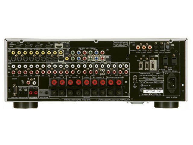 デノン、ミドルクラスAVアンプ新モデル「AVC-2809」