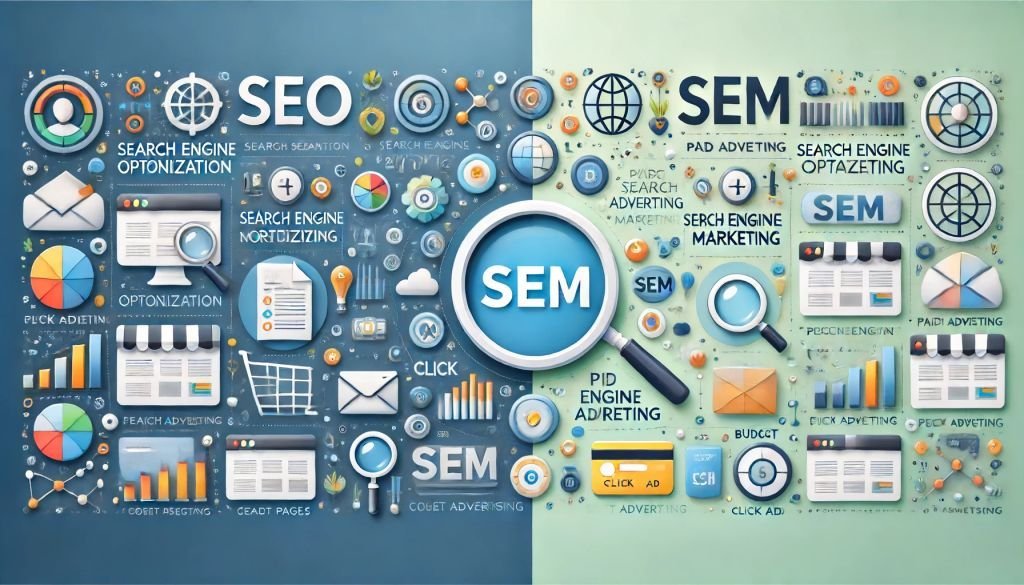 الفرق بين SEO و SEM